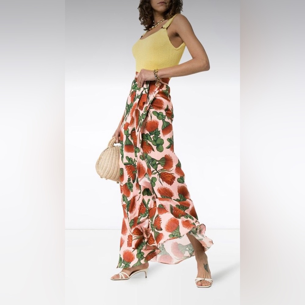 ADRIANA DEGREAS- Fiore Pareo Skirt With Ruffles